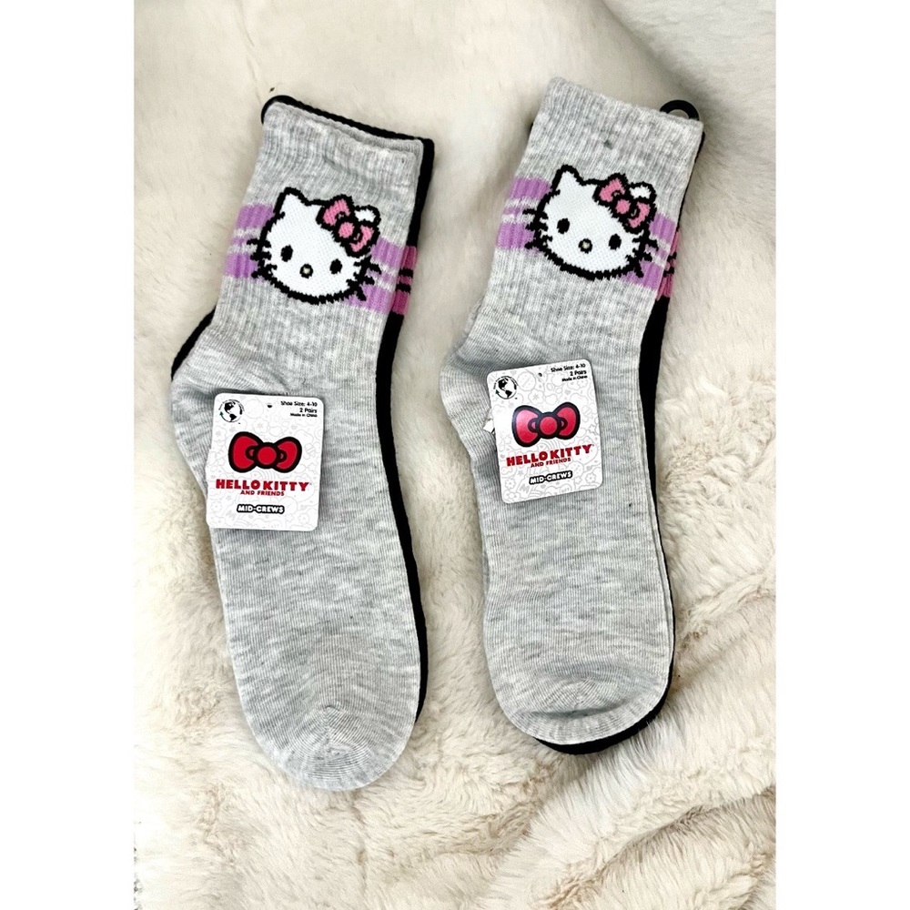 HELLO KITTY Sanrio Mid Crew Socks